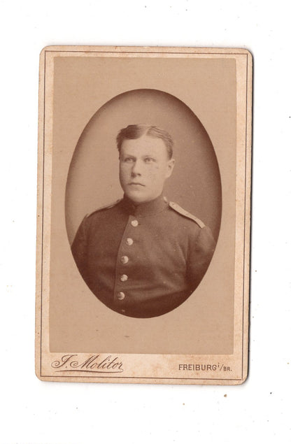 Fotografie Soldat - Freiburg im Breisgau 1880er