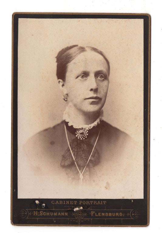 Fotografie Feine Dame - Flensburg 1880er / CAB W-25