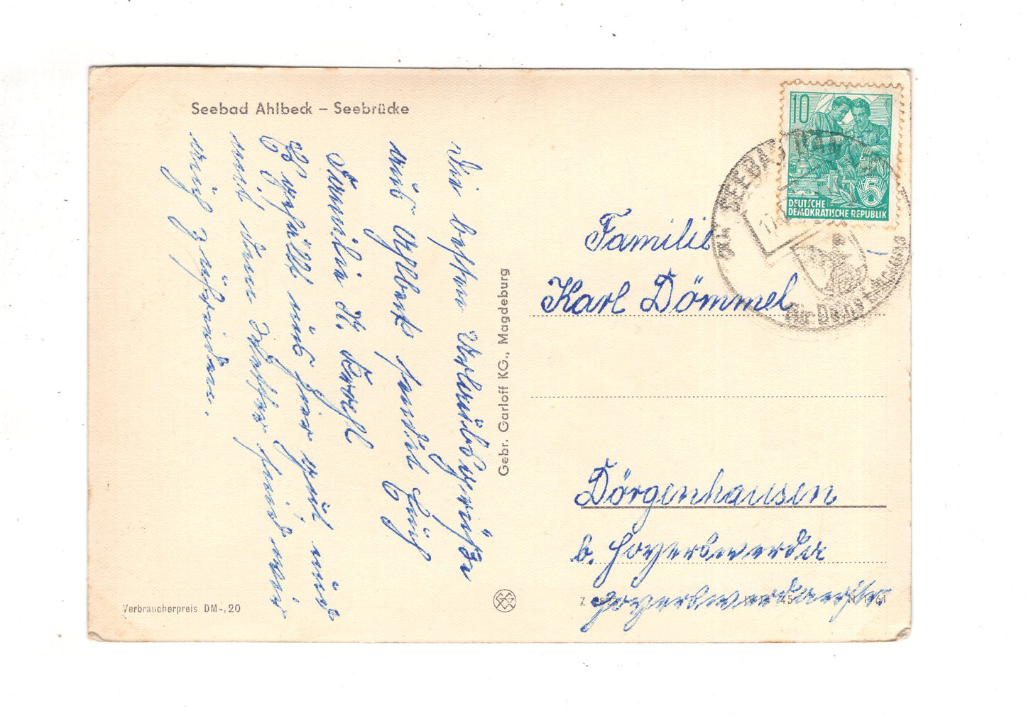 Ansichtskarte Seebad Ahlbeck / Seebrücke / J1-67