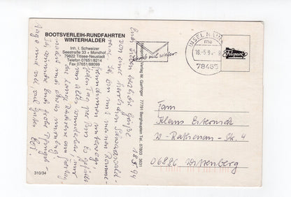 Ansichtskarte Titisee-Neustadt / Bootsverleih-Rundfahrten Winterhalder