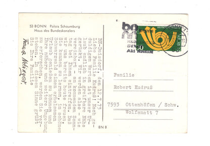 Ansichtskarte Bonn am Rhein / Palais Schaumburg / M1-64