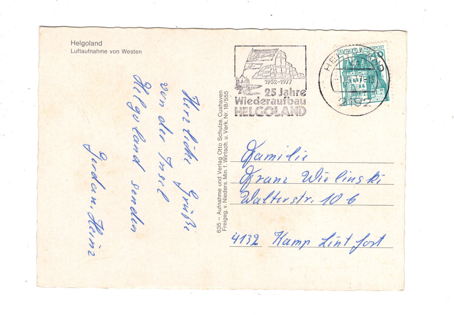 Ansichtskarte Nordseeinsel Helgoland / Luftaufnahme / L1-67