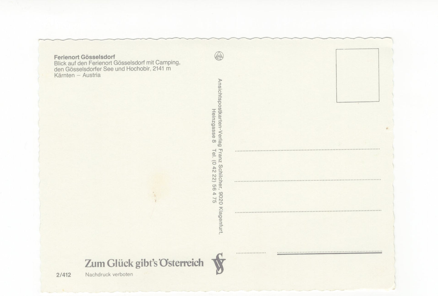 Ansichtskarte Gösselsdorf / Kärnten / Österreich
