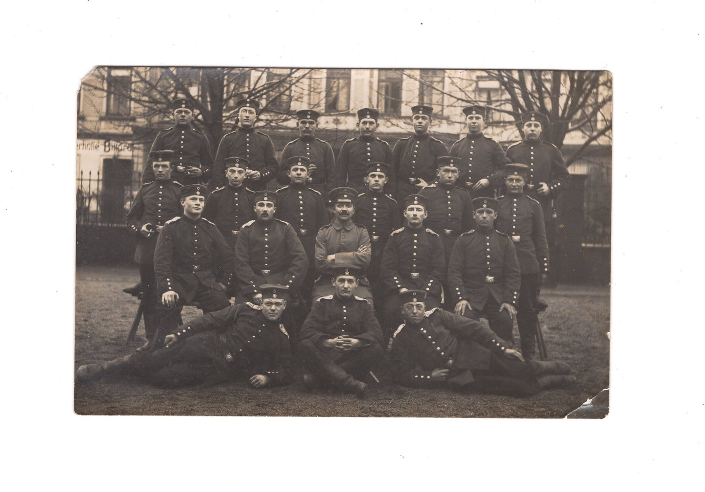 Ansichtskarte / Foto Gruppenbild Soldaten - Bremen 1915