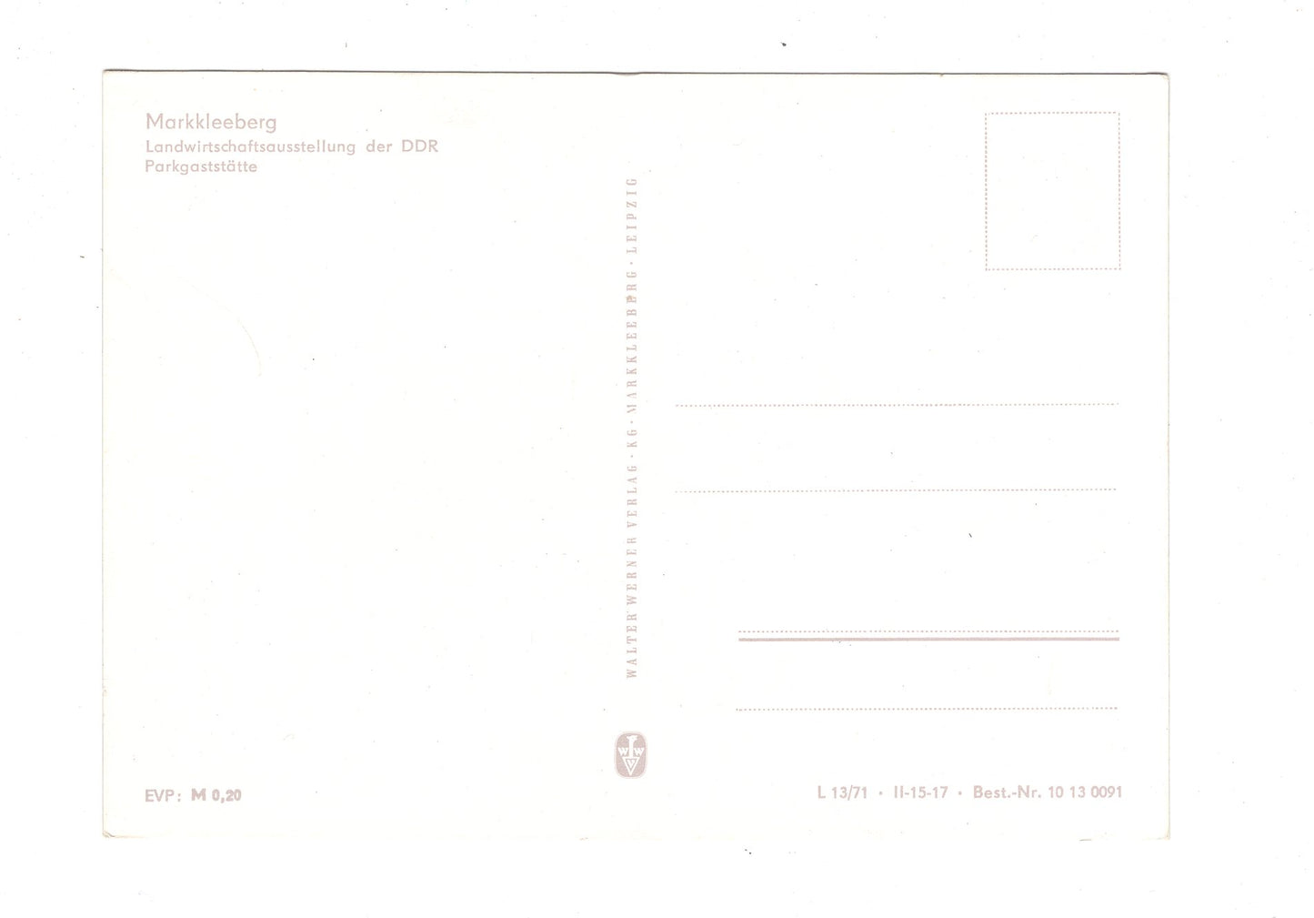 Ansichtskarte Markkleeberg / Landwirtschaftsausstellung / Parkgaststätte / I1-52