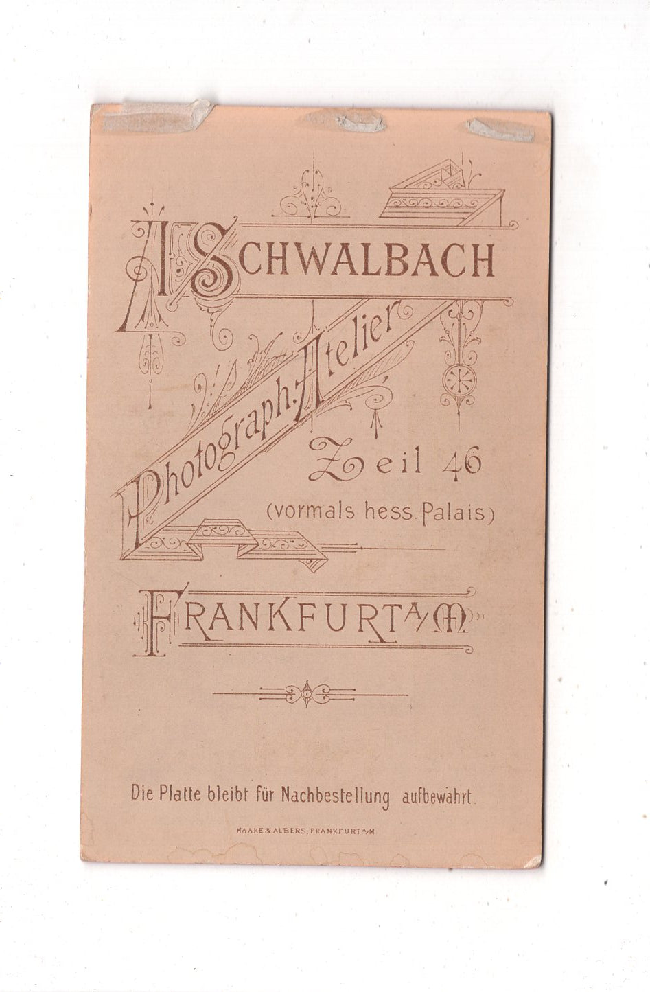 Fotografie Schönes Kinderbild / Baby - Frankfurt Main um 1880 / CDV N1-10