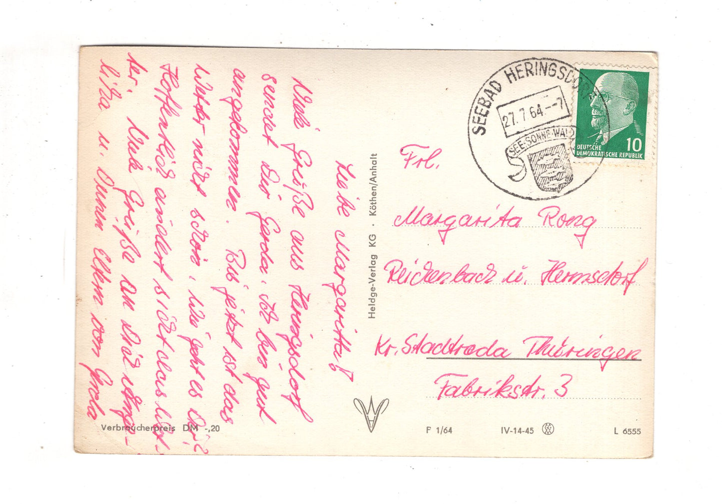 Ansichtskarte Seebad Heringsdorf / J1-67