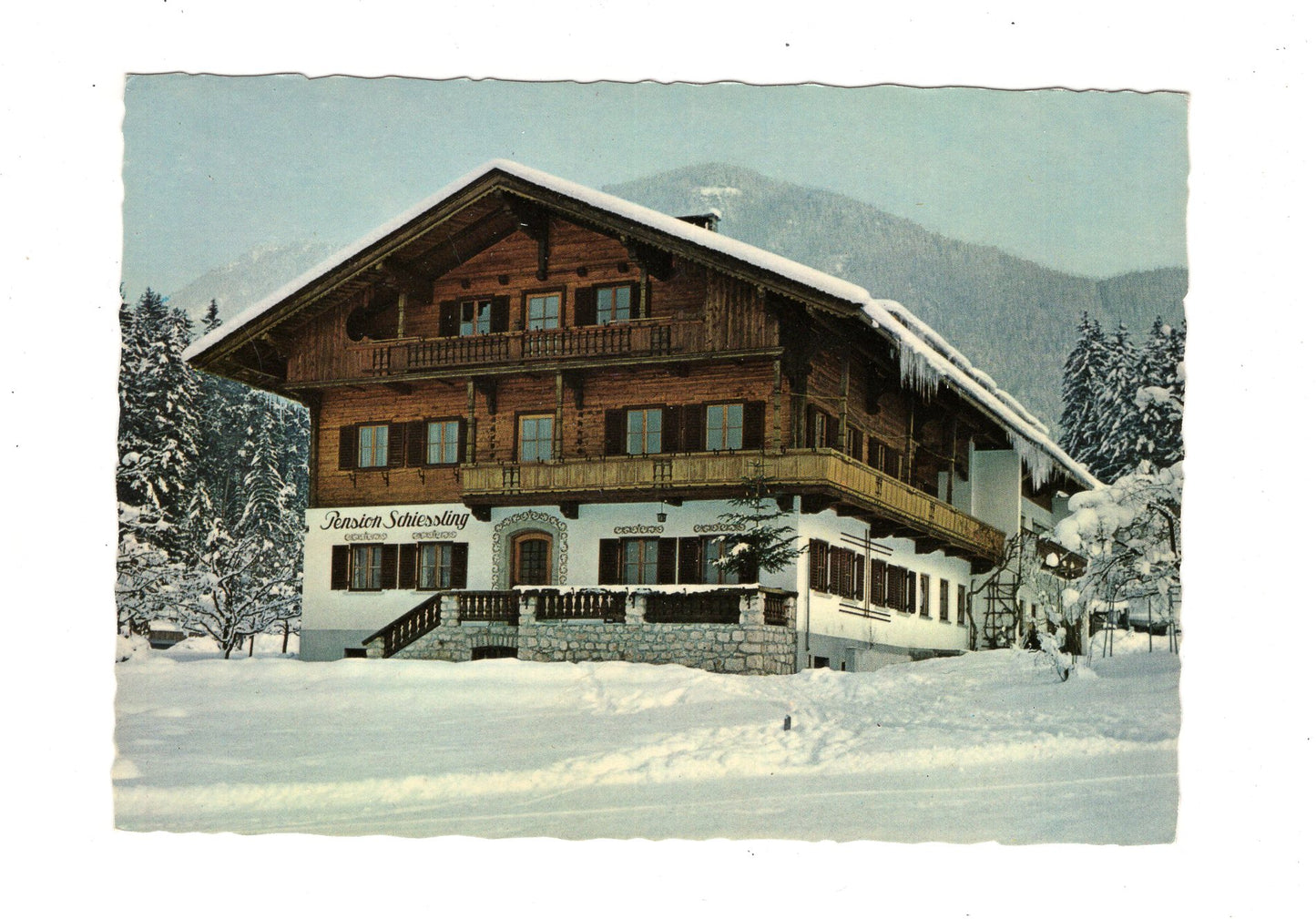 Ansichtskarte Pension Schiessling / Reith / Alpbachtal / Österreich