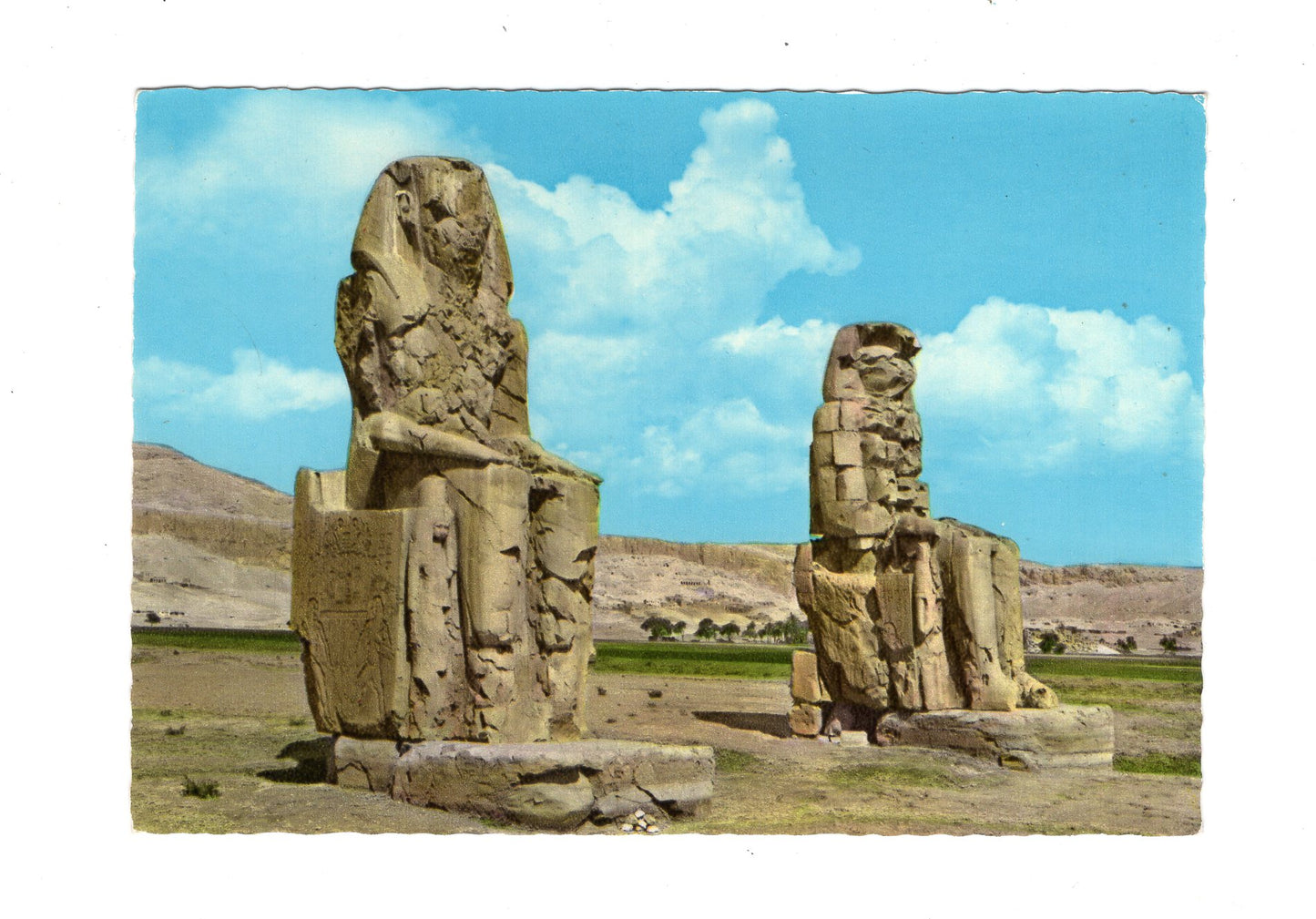 Ansichtskarte Theben / Memnonkolosse / Ägypten