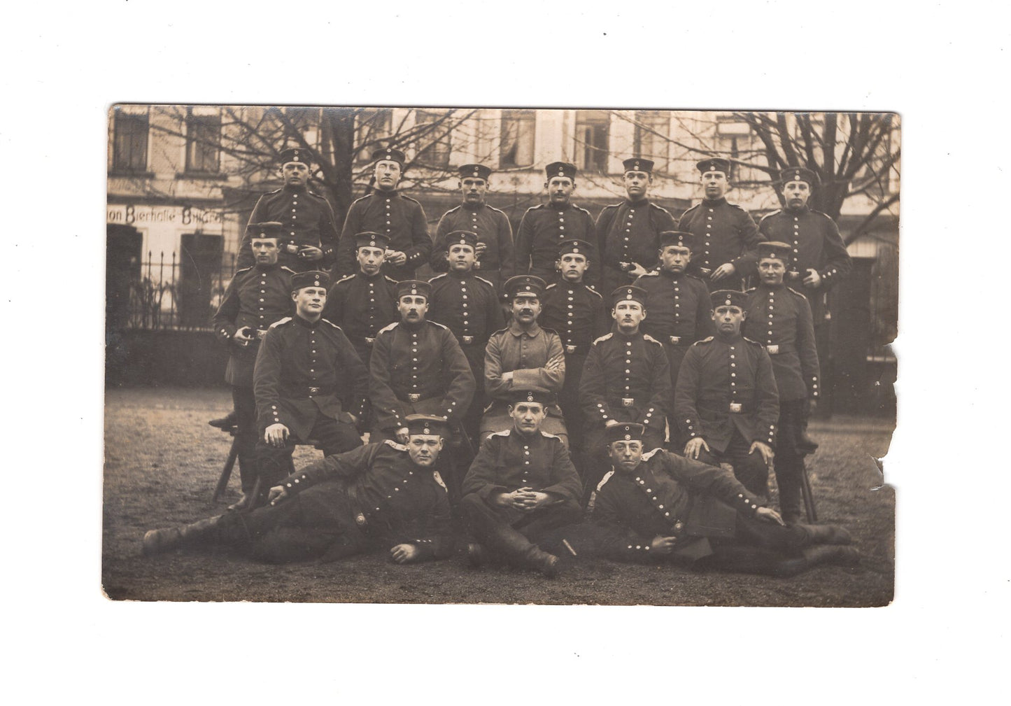 Ansichtskarte / Foto Gruppenbild Soldaten - Bremen 1915