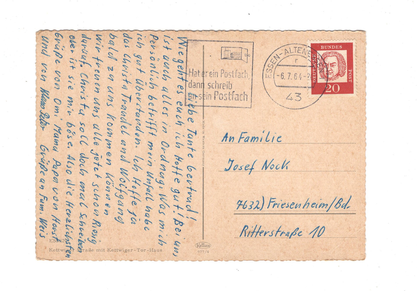 Ansichtskarte Essen an der Ruhr / Kettwiger Straße / G1-59