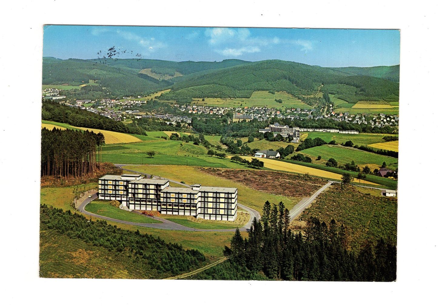 Ansichtskarte Haus Rothaar mit Blick auf Bad Berleburg