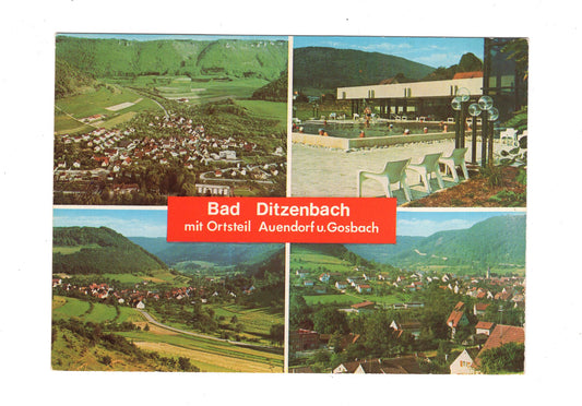 Ansichtskarte Bad Ditzenbach mit Ortsteil Auendorf und Gosbach