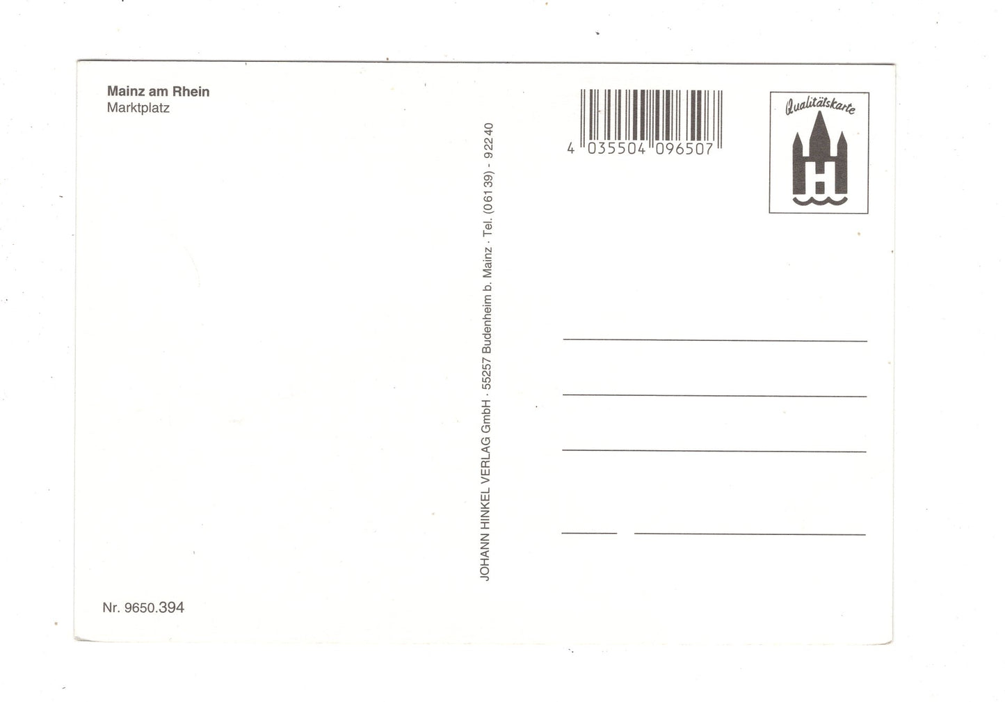 Ansichtskarte Mainz am Rhein / Marktplatz mit St. Bonifazius / M1-64