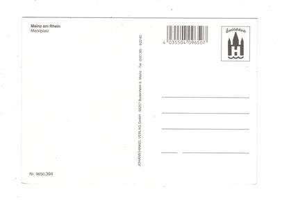 Ansichtskarte Mainz am Rhein / Marktplatz mit St. Bonifazius / M1-64