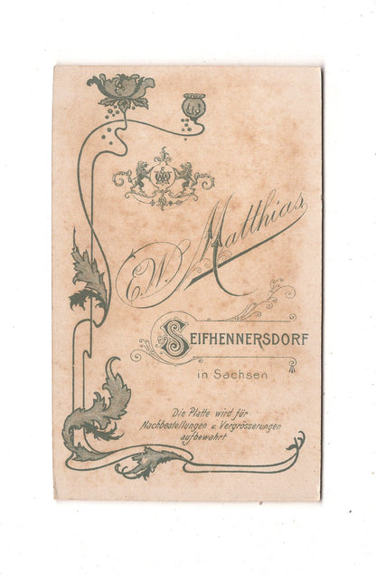 Fotografie Feine Dame - Seifhennersdorf um 1900 / CDV L1-25
