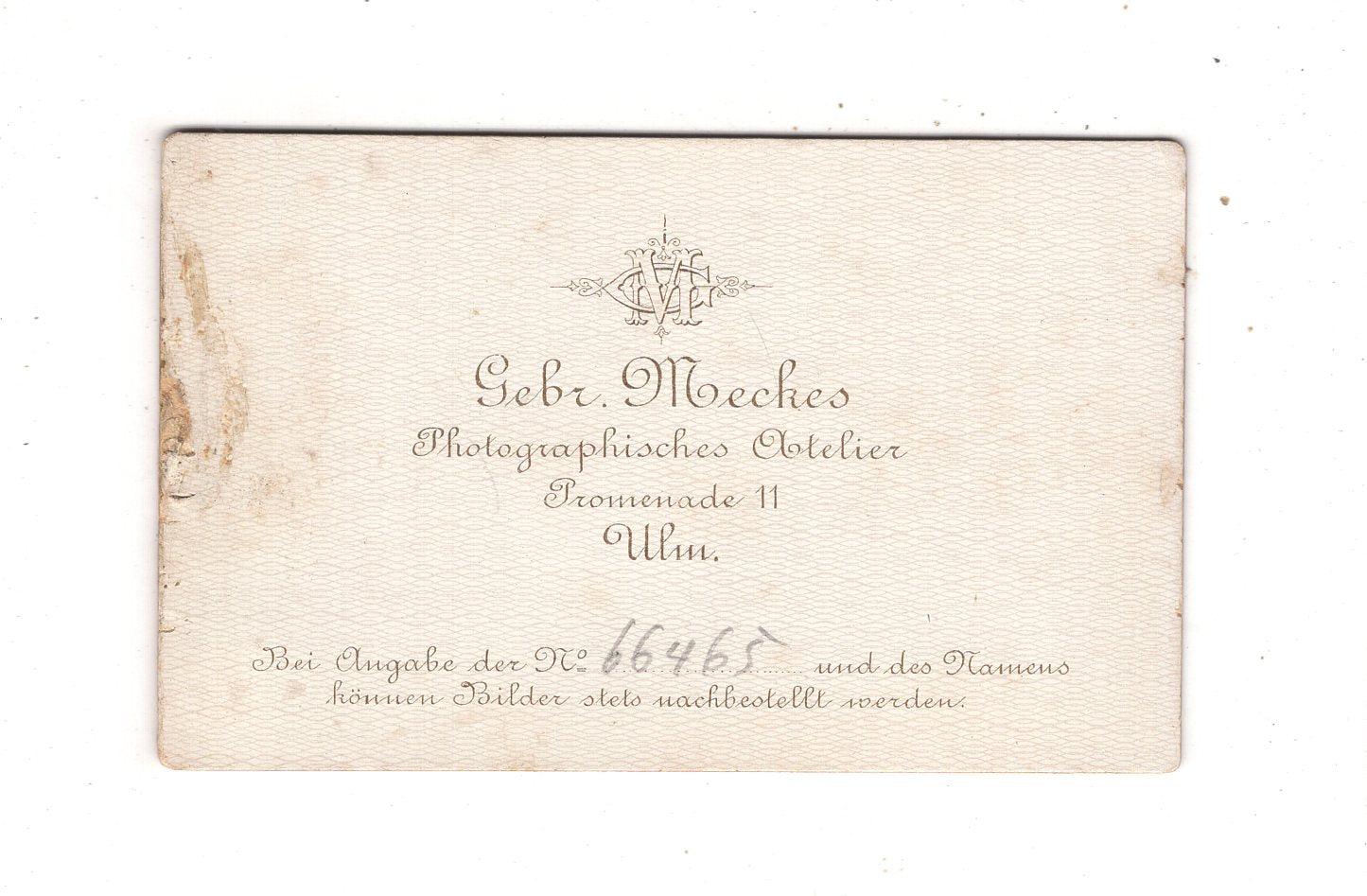 Fotografie Soldat - Ulm 1880er