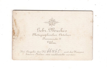 Fotografie Soldat - Ulm 1880er