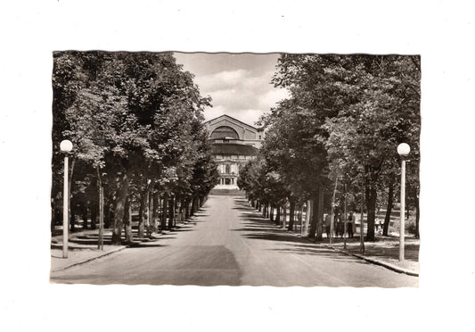 Ansichtskarte Bayreuth / Auffahrt zum Richard-Wagner-Festspielhaus