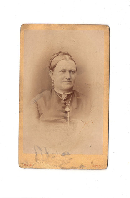 Fotografie Damenportrait - Leipzig 1870er / CDV C1-04