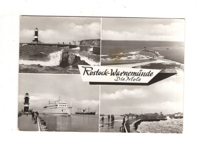 Ansichtskarte Rostock-Warnemünde / Die Mole / J1-67