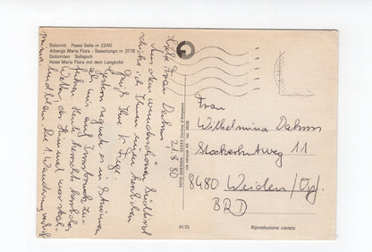 Ansichtskarte Dolomiten / Sellajoch / Hotel Maria Flora / Südtirol / Italien