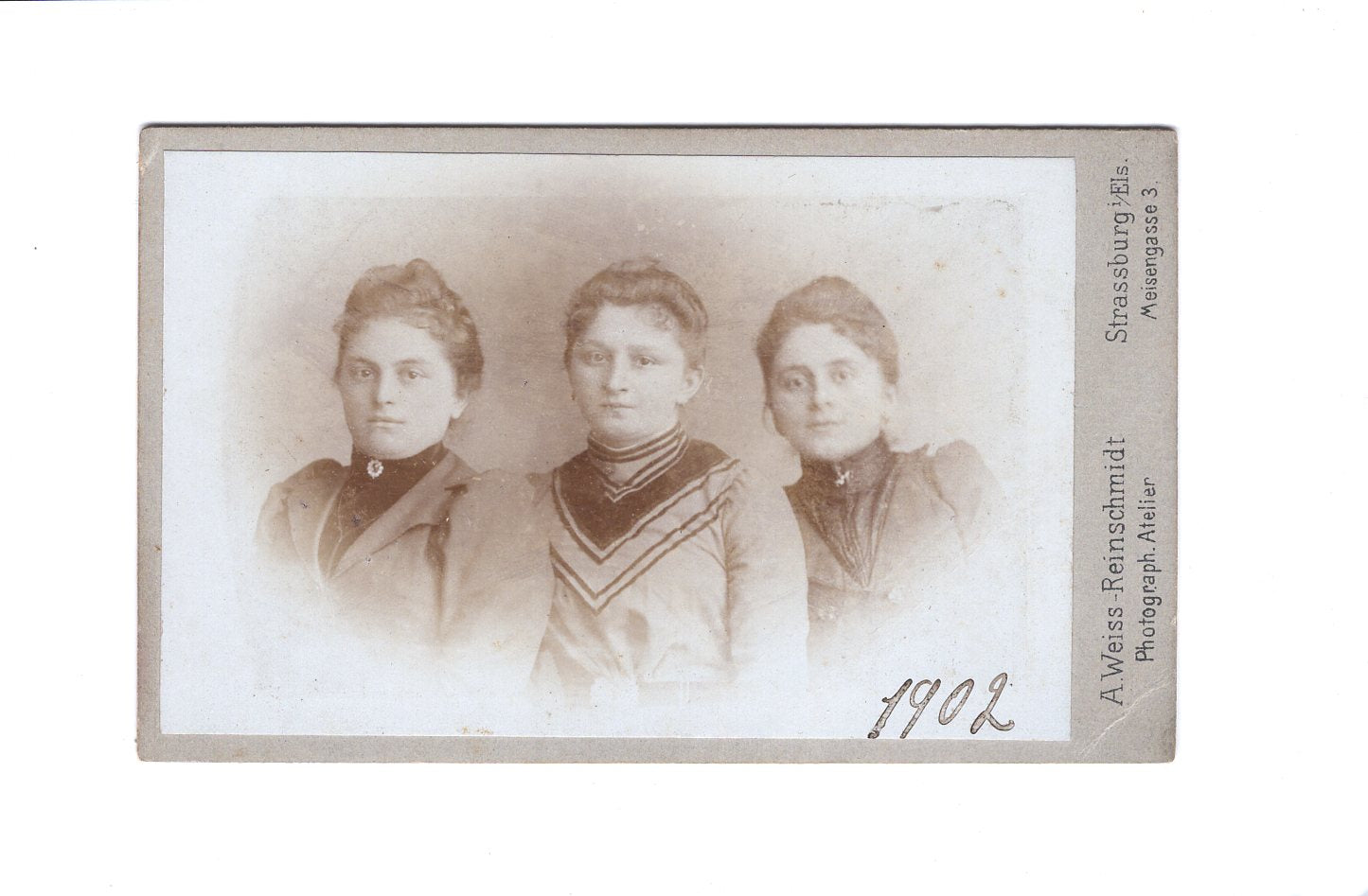 Fotografie Damenportrait - Straßburg im Elsass 1902