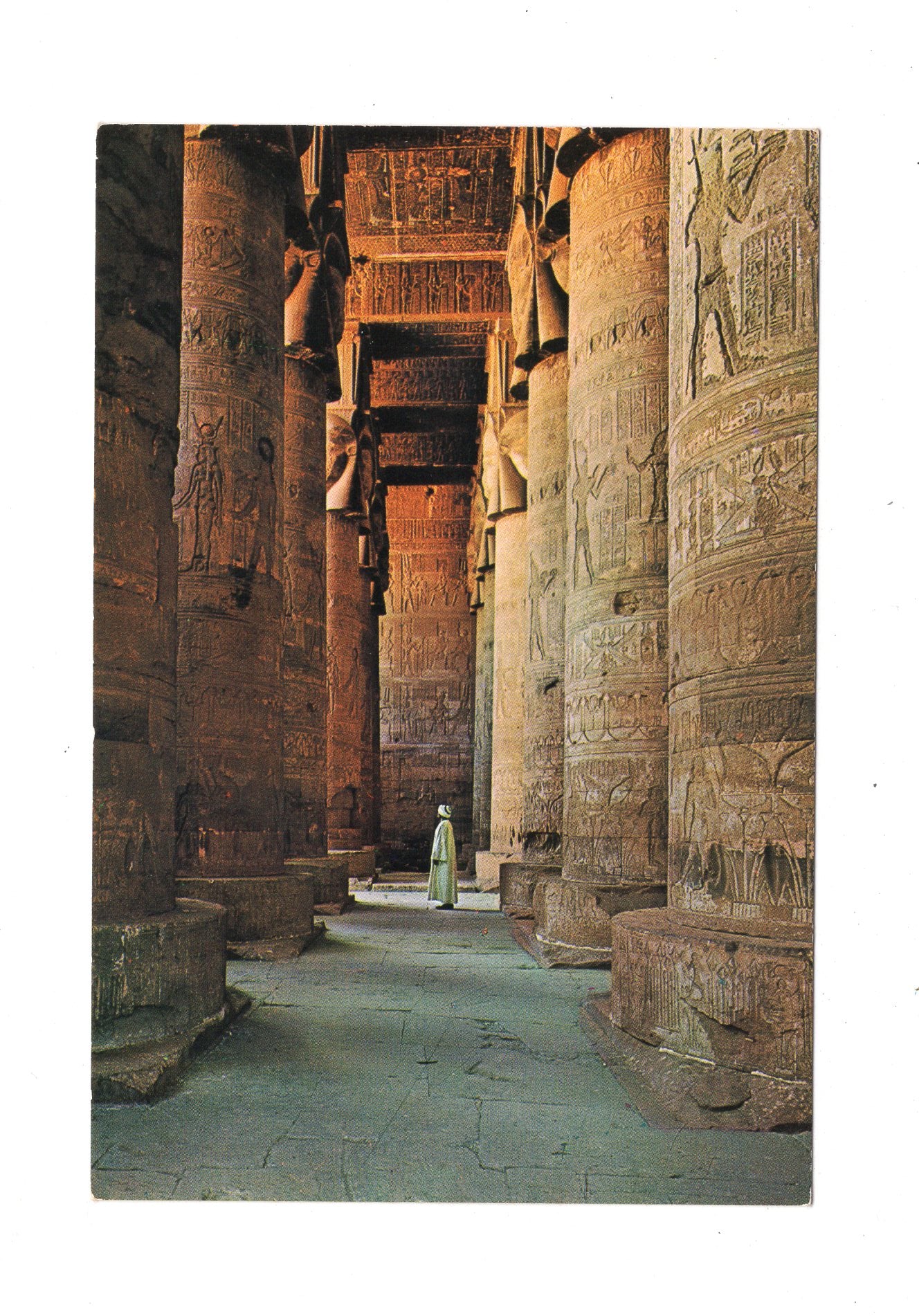 Ansichtskarte Hathorsäulen im Tempel / Ägypten