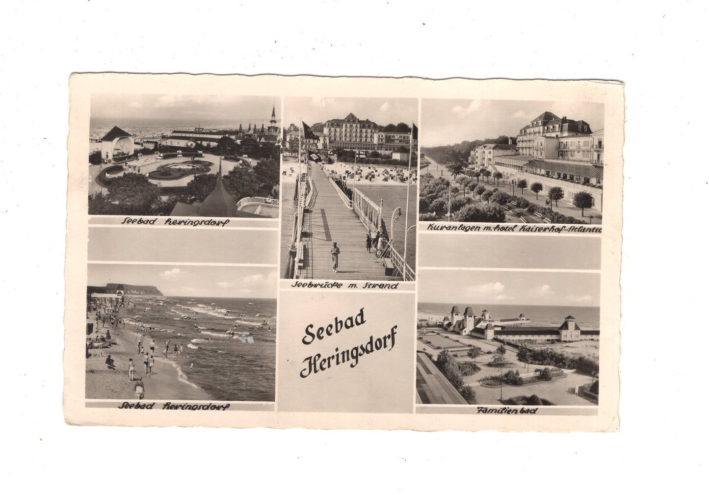 Ansichtskarte Seebad Heringsdorf / Seebrücke mit Strand +++ / L1-67