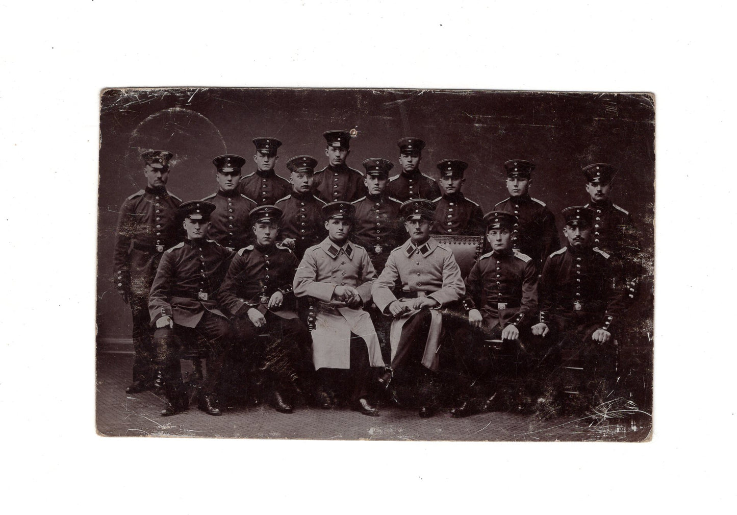 Ansichtskarte Gruppenbild Soldaten - Celle 1914