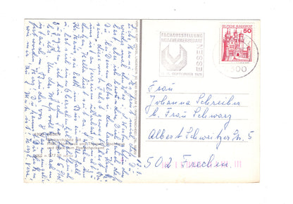 Ansichtskarte Essen an der Ruhr / Bismarckplatz mit RWE-Hochhaus / G1-59