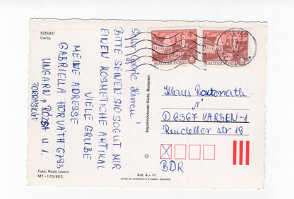 Ansichtskarte Szeged / Ungarn