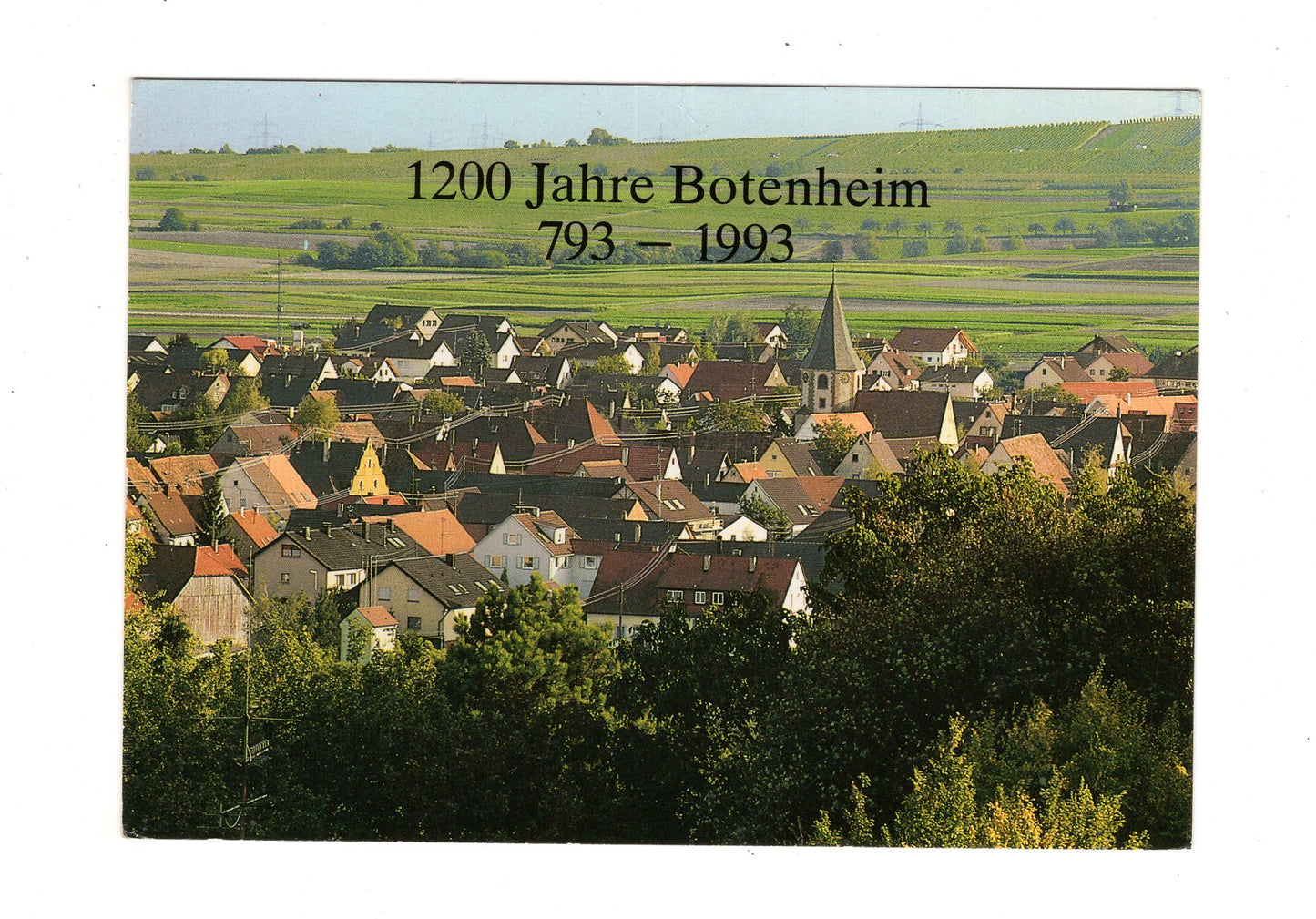Ansichtskarte 1200 Jahre Botenheim / 793 - 1993