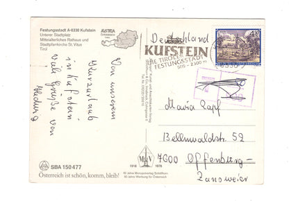 Ansichtskarte Kufstein / Unterer Stadtplatz / Tirol / Österreich