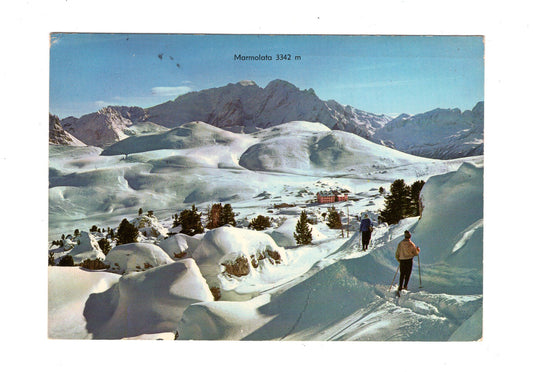 Ansichtskarte Dolomiten / Sellajoch / Blick zur Marmolata / Italien
