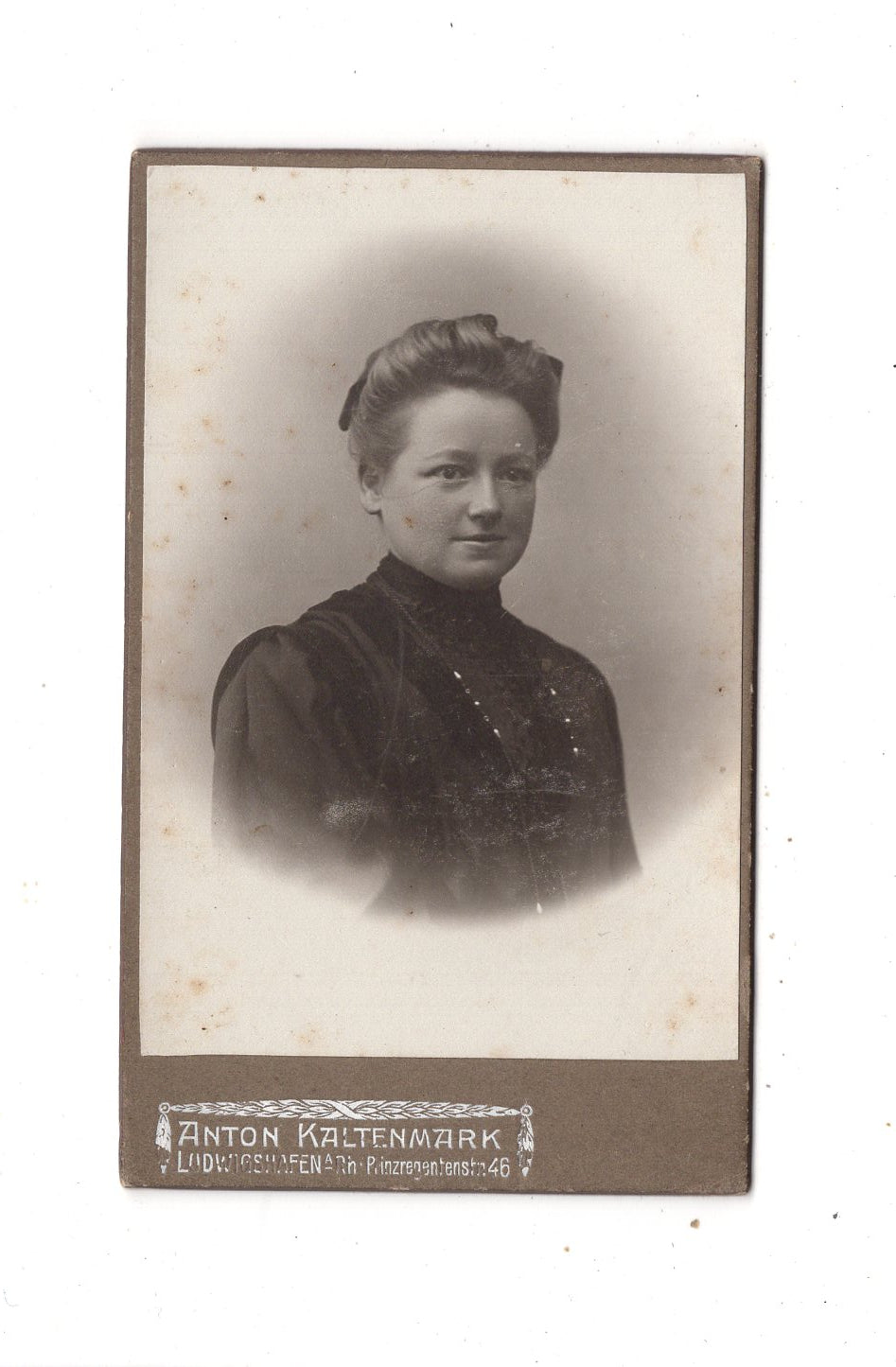 Fotografie Damenportrait - Ludwigshafen um 1900 / CDV N1-14