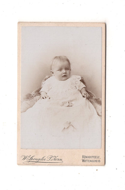 Fotografie Schönes Kinderbild / Baby - Königssteele / Wattenscheid 1890er