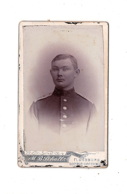 Fotografie Soldat - Flensburg 1880er
