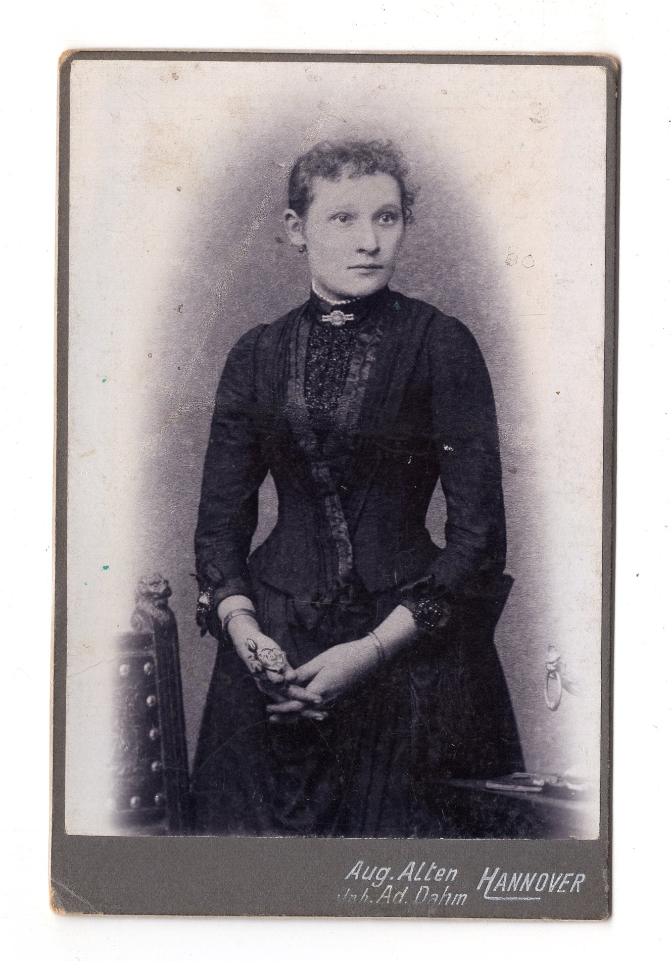 Fotografie Feine Dame - Hannover um 1900 / CAB W-25