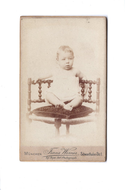 Fotografie Niedliches kleines Kind - München 1890er