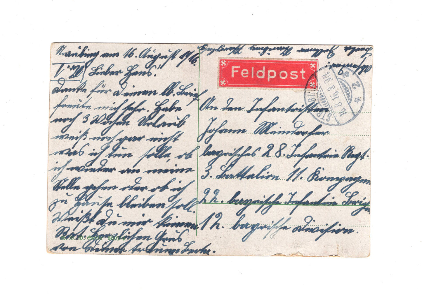 Ansichtskarte / Feldpost Patriotische Karte - Straßburg 1916