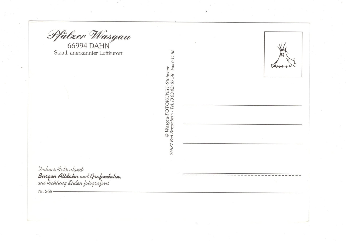 Ansichtskarte Dahn / Pflalz / Dahner Felsenland / I1-52