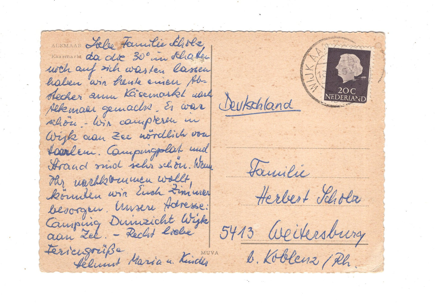 Ansichtskarte Alkmaar / Kaasmarkt / Niederlande / M1-69