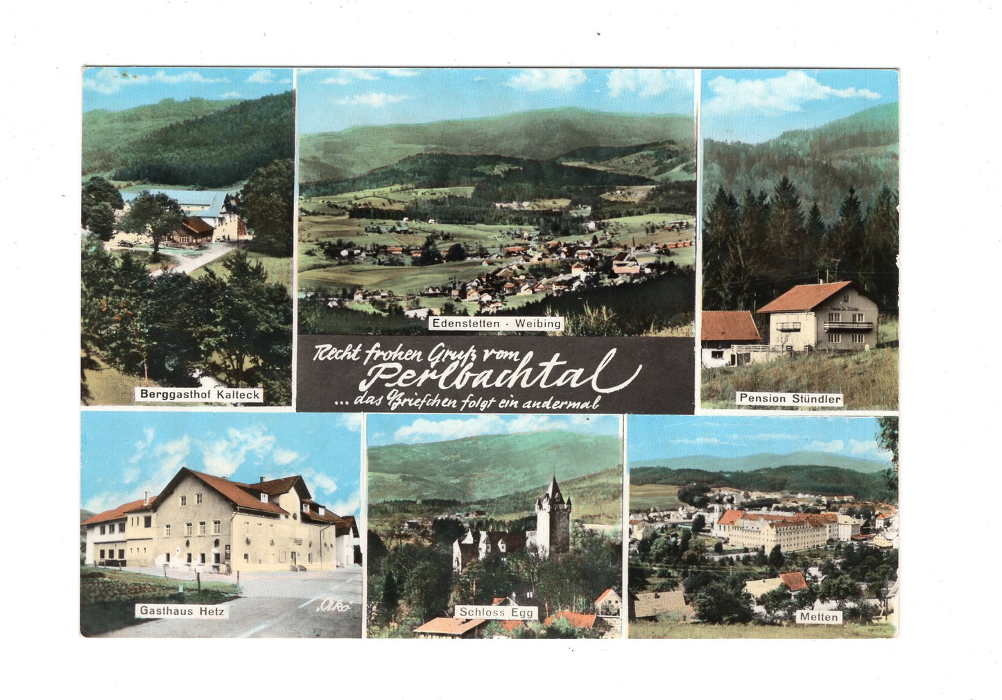 Ansichtskarte Perlbachtal / Bayerischer Wald / bei Deggendorf / I1-52