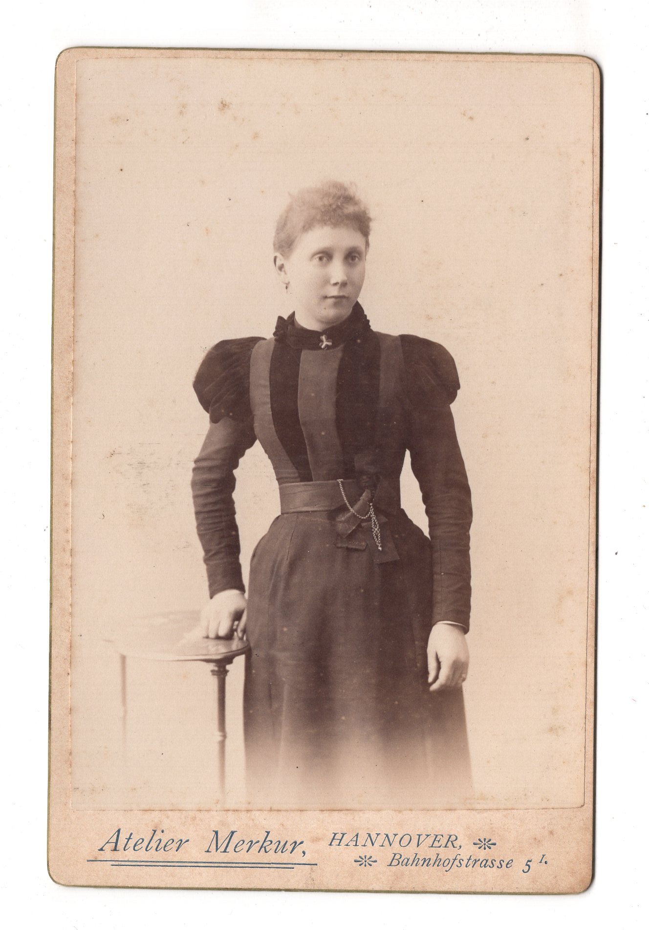 Fotografie Feine Dame - Hannover 1890er / CAB W-25