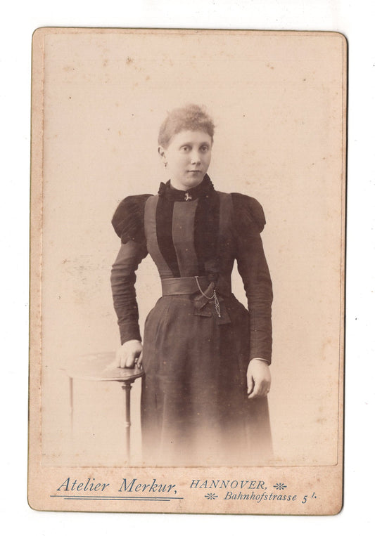 Fotografie Feine Dame - Hannover 1890er / CAB W-25