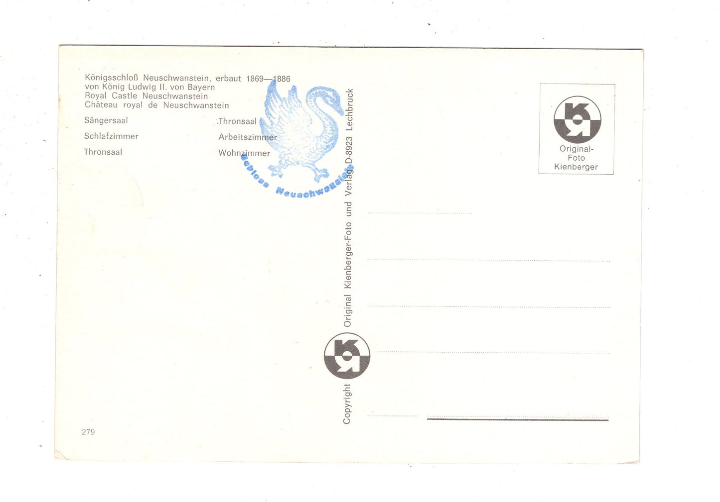 Ansichtskarte Königsschloss Neuschwanstein / I1-69