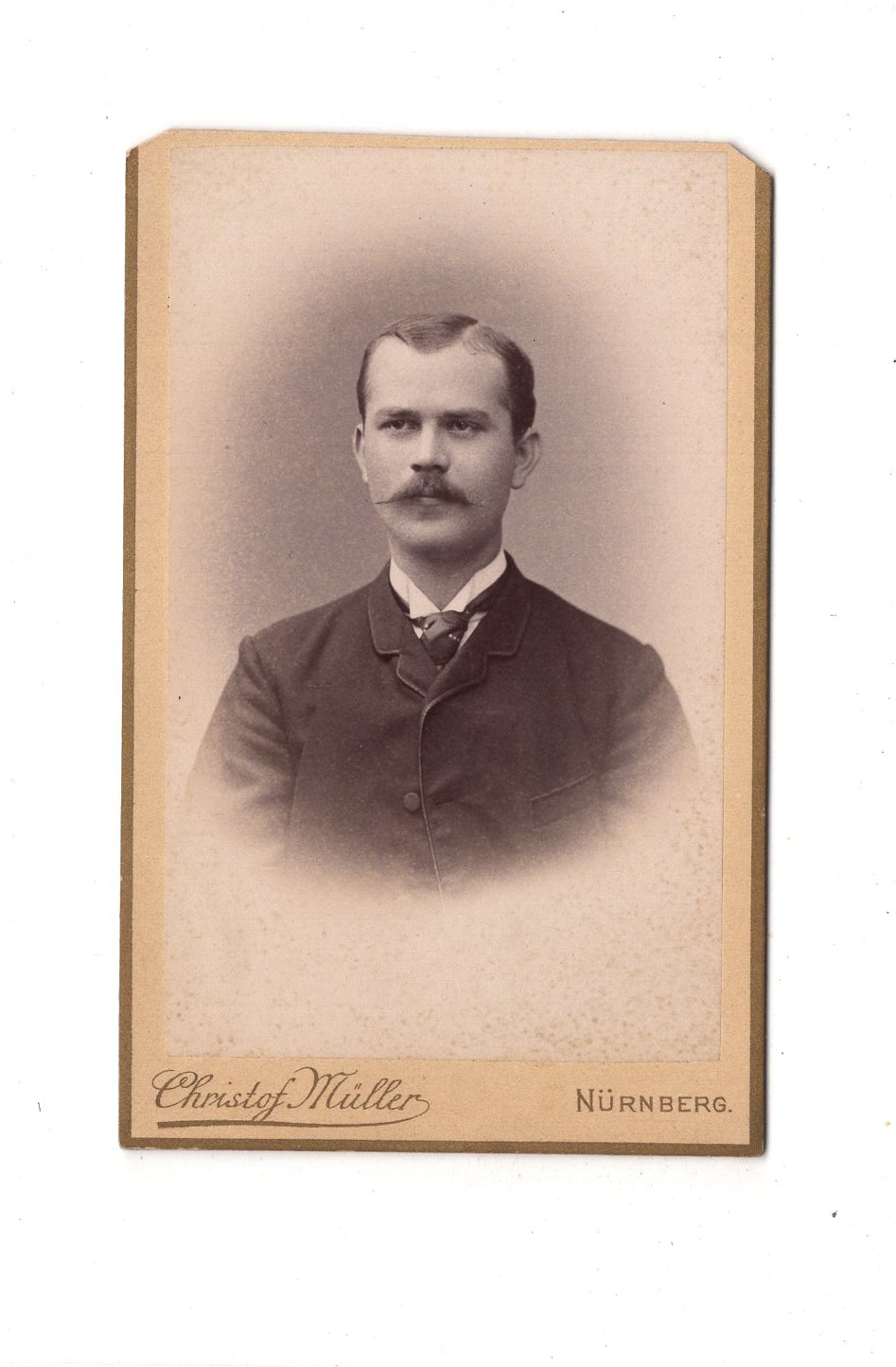 Fotografie Herrenportrait - Nürnberg 1880er / CDV C1-22