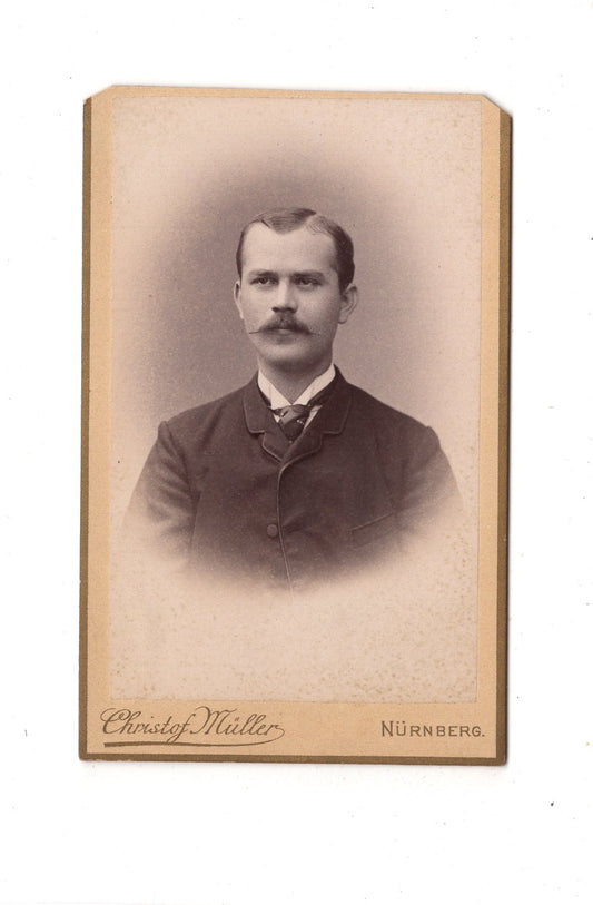 Fotografie Herrenportrait - Nürnberg 1880er / CDV C1-22
