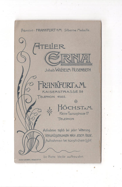 Fotografie Schönes Kinderbild / Baby - Frankfurt Main / Höchst um 1900